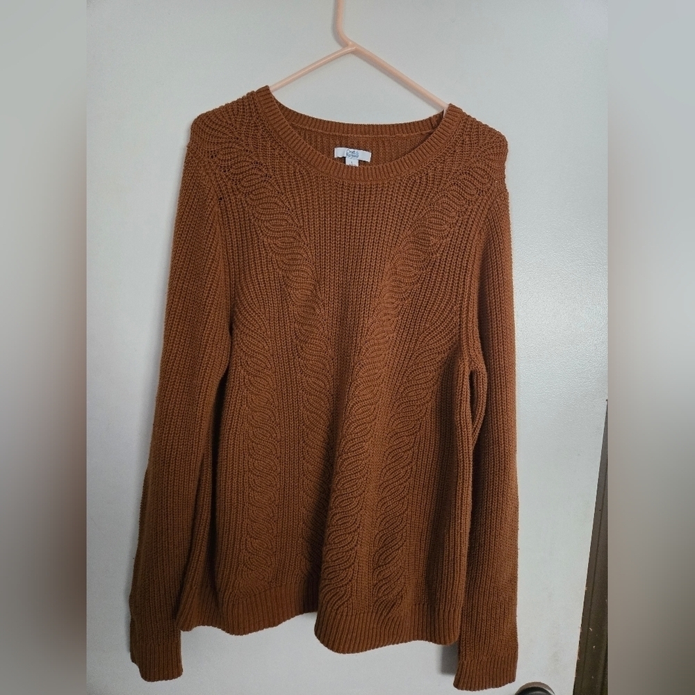 Croft And Barrow Womens Size L Knit Long Sleeve Sweater Top - Picture 1 of 9